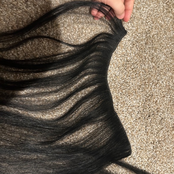 18in BLACK hothead weft extensions - Picture 3 of 3